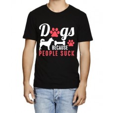 Men's Dogs Feet Suck Graphic Printed T-shirt
