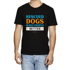 Men's Dogs Make People Graphic Printed T-shirt