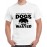 Men's Dogs Never Wasted Graphic Printed T-shirt