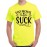 Men's Dogs People Suck Graphic Printed T-shirt