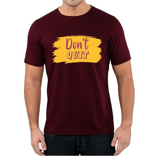Men's Don't Quit Graphic Printed T-shirt