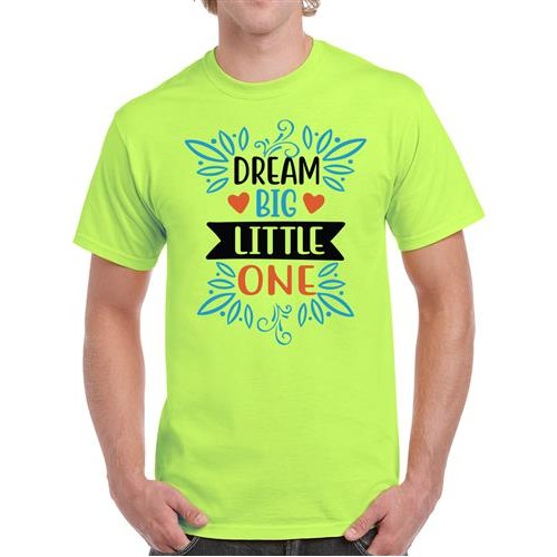 Men's Dream Love Big Graphic Printed T-shirt