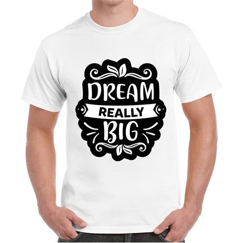 Men's Dream Really Big Graphic Printed T-shirt