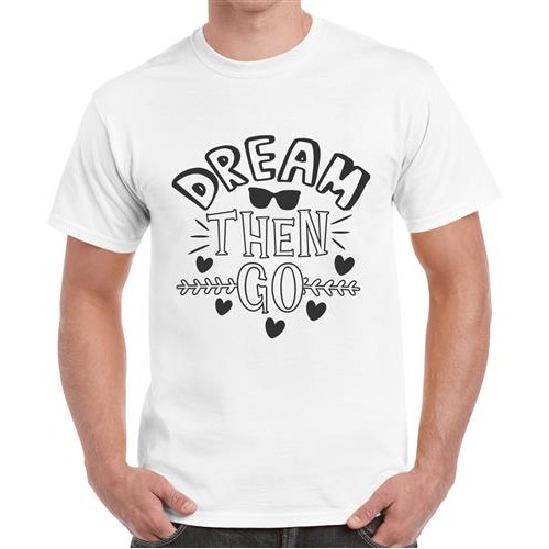 Men's Dream Then Go Graphic Printed T-shirt