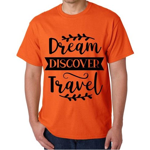 Men's Dream Travel Graphic Printed T-shirt