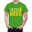 Men's Drinks Beer Bees Graphic Printed T-shirt