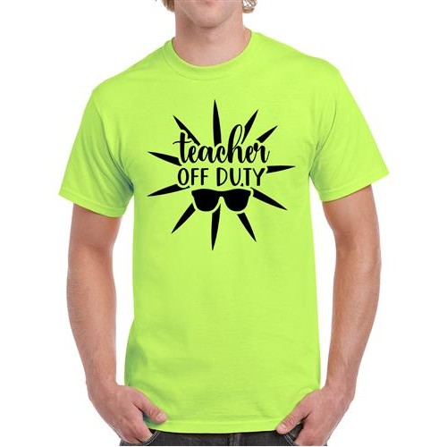 Men's Duty Teacher Graphic Printed T-shirt