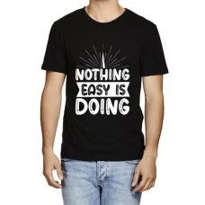 Men's Easy Is Doing Graphic Printed T-shirt