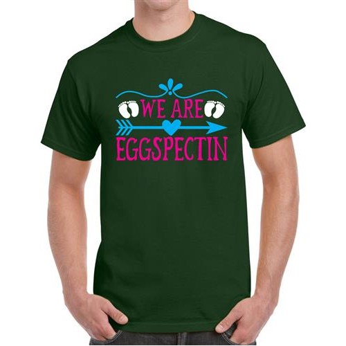 We Are Eggspectin Graphic Printed T-shirt