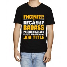 Men's Engineer Badass Graphic Printed T-shirt