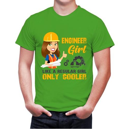 Men's Engineer Cooler Graphic Printed T-shirt