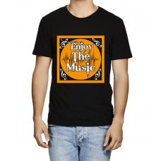 Men's Enjoy The Muisc Life Graphic Printed T-shirt
