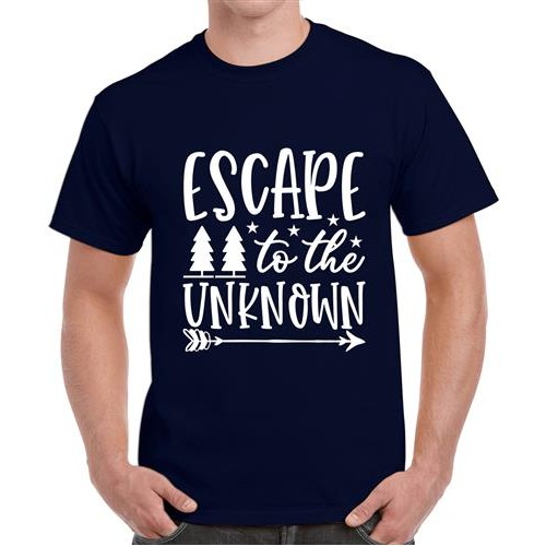 Men's Escape The Unknown Graphic Printed T-shirt