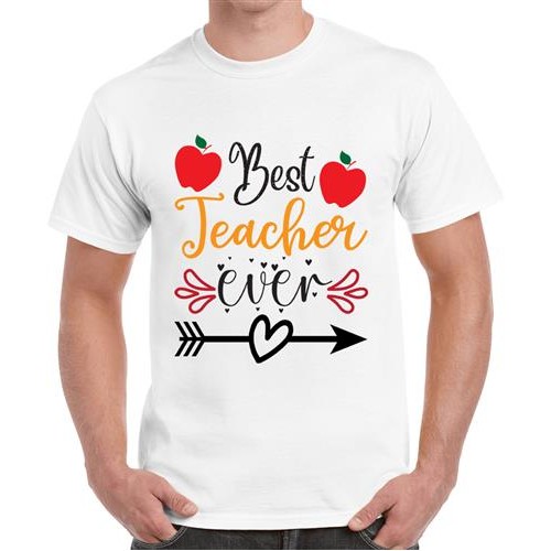Best Teacher Ever Graphic Printed T-shirt