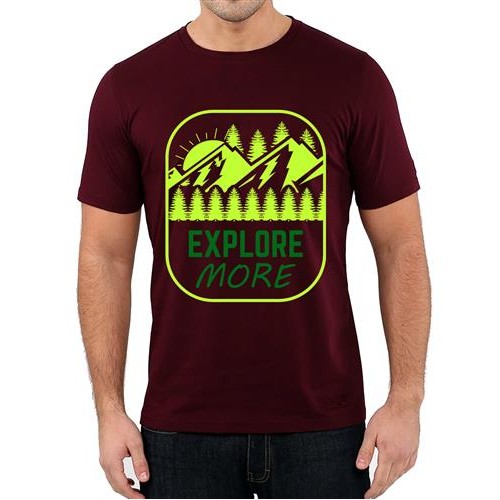 Men's Explore More Graphic Printed T-shirt