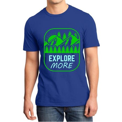 Men's Explore More Graphic Printed T-shirt