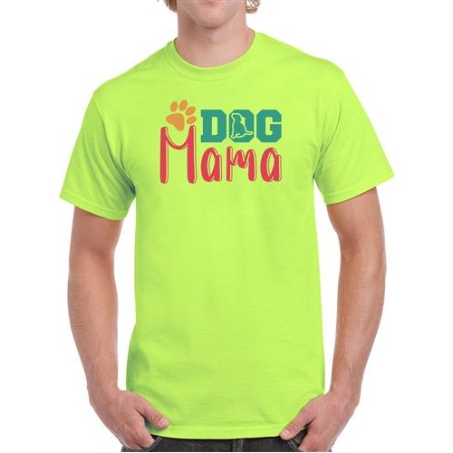 Men's Feet Dog Mama Graphic Printed T-shirt