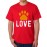 Men's Feet Love Dog Graphic Printed T-shirt