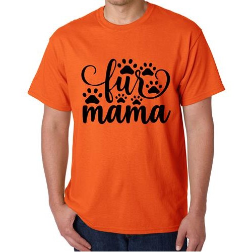 Men's Feet Mama Fur Graphic Printed T-shirt