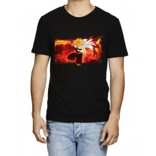 Men's Fire Breathing Graphic Printed T-shirt