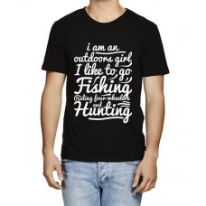 Men's Fishing Hunting Graphic Printed T-shirt