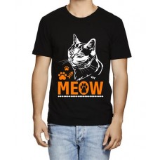 Men's Fist Meow Feet Graphic Printed T-shirt