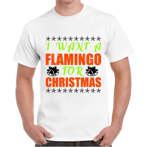 Men's Flaming For Christmas Graphic Printed T-shirt