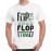 Men's Flip On Time Flop Graphic Printed T-shirt