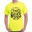 Men's Flower Little Boss Graphic Printed T-shirt
