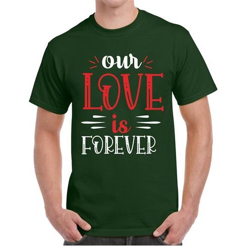 Men's Forever Love Graphic Printed T-shirt