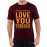 Men's Forever Love U Graphic Printed T-shirt