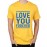 Men's Forever Love U Graphic Printed T-shirt