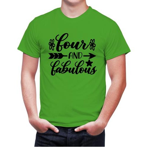 Men's Four Fabulous Graphic Printed T-shirt