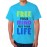 Men's Free Mind Life Graphic Printed T-shirt
