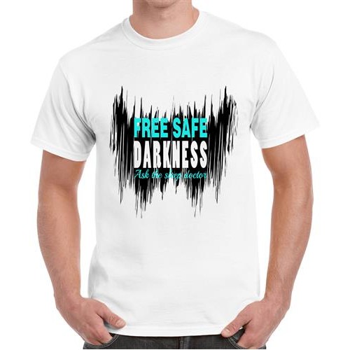 Men's Free Safe Darkness Graphic Printed T-shirt