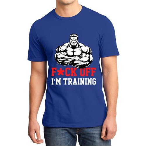 Men's Fuck off Training Graphic Printed T-shirt