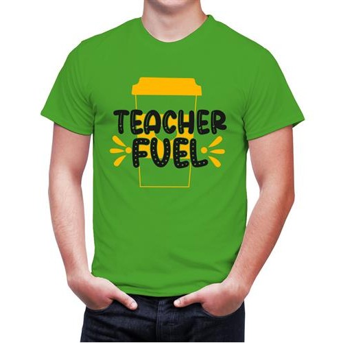 Men's Fuel Teacher Cup Graphic Printed T-shirt