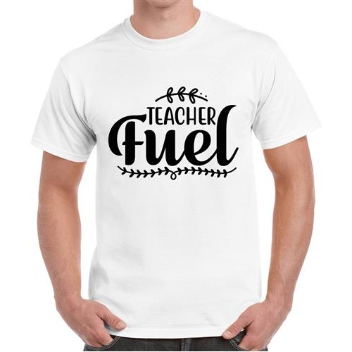 Men's Fuel Teacher Graphic Printed T-shirt