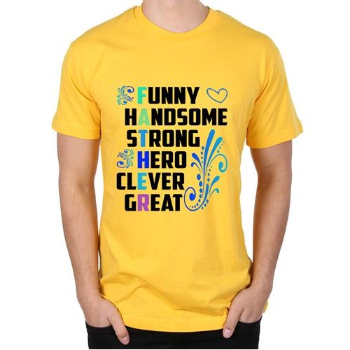 Men's Funny Hero Great Graphic Printed T-shirt