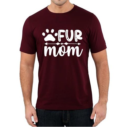 Men's Fur Mom Graphic Printed T-shirt