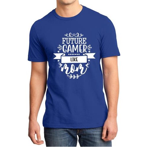 Men's Gamer Like Mom Graphic Printed T-shirt