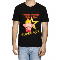 Men's Ganpati Bappa Superstar Graphic Printed T-shirt