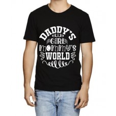 Men's Girl Daddy World Graphic Printed T-shirt
