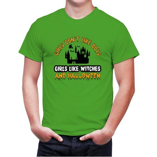 Men's Girls Like Witches Graphic Printed T-shirt