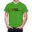 Men's Glass Lime Hat Graphic Printed T-shirt