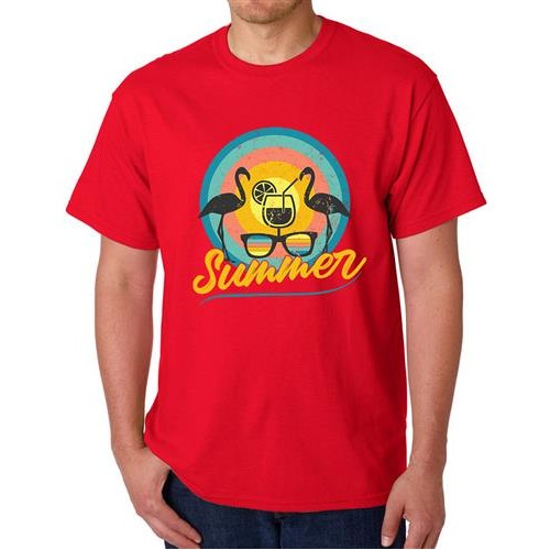 Men's Glass Summer Graphic Printed T-shirt