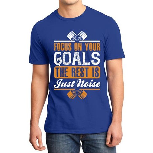 Men's Goals Rest Is Noise Graphic Printed T-shirt