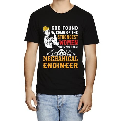 Men's God Found Strongest Graphic Printed T-shirt