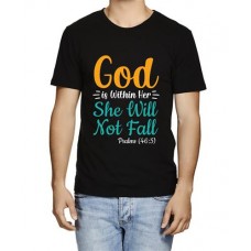 Men's God She Fall Graphic Printed T-shirt