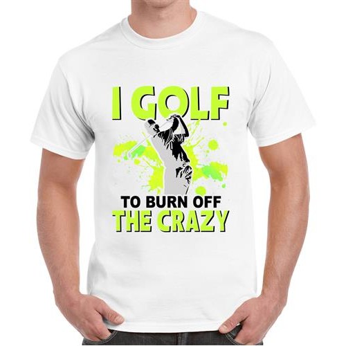 Men's Golf Crazy Off Graphic Printed T-shirt